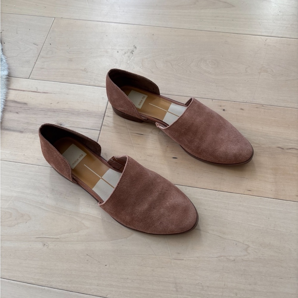 Dolce Vita Brown Suede Women's Flats Cole 6.5
